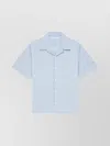 Givenchy Cotton Striped Shirt Stamp In Blue
