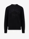 Givenchy Mens Black Logo-embroidered Crewneck Knitted Cotton Jumper Xl In Black