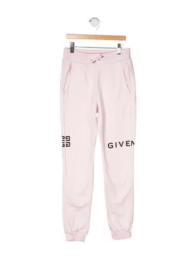 Pre-owned Givenchy Kids' Cotton Sweatpants In Pink