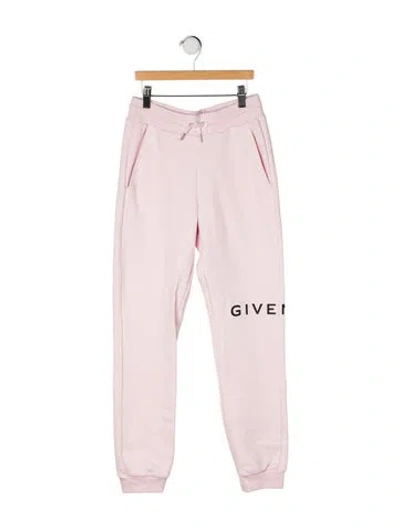 Pre-owned Givenchy Kids' Cotton Sweatpants In Pink