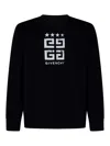 Givenchy Logo Printed Crewneck Sweatshirt In Black