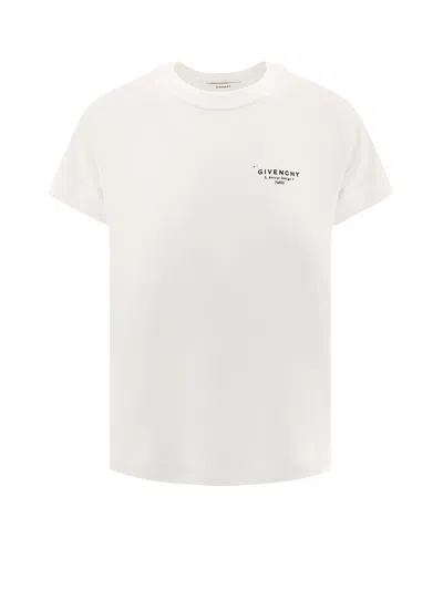 Givenchy Cotton Crewneck T Shirt Short Sleeves In White