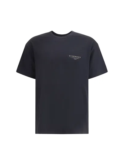 Givenchy Cotton T-shirt With Stamp Print Clothing In Black