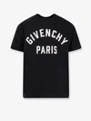 Givenchy Men Black Crewneck T-shirt With Maxi Logo Lettering On The Front In Cotton Man In Black