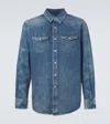 Givenchy Straight Denim Shirt In Black