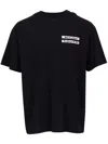 Givenchy Black Grosgrain Patch T-shirt In Black