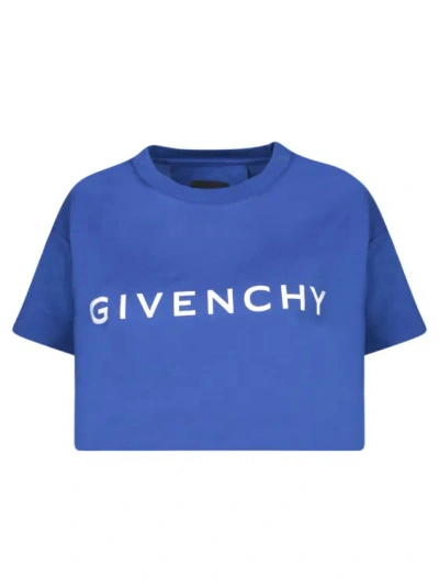 Givenchy Cotton T-shirt In Blue