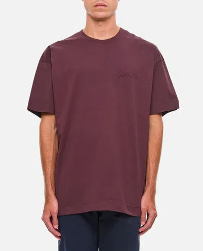Givenchy Cotton T-shirt In Burgundy