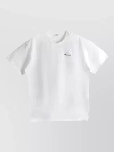 Givenchy Cotton T Shirt Short Sleeves Crew Neck Straight Hem In White