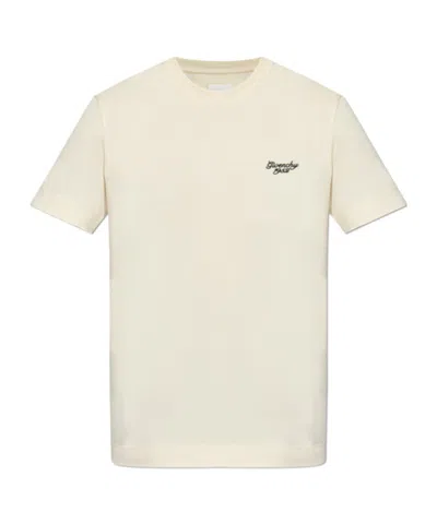 Givenchy 4g Embroidered Crewneck T-shirt In White