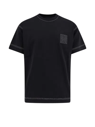 Givenchy Men T-shirt With Logo In Black