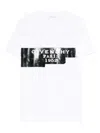 Givenchy Cotton T-shirt With Tape Print Clothing In White