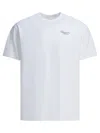 Givenchy Men White Crew Neck T-shirt With Logo On Front And Back In Cotton Man In White
