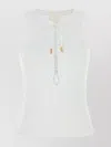 Givenchy Women White Stretch Cotton Tank Top