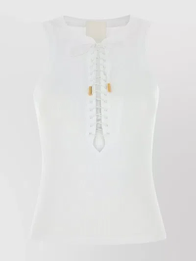 GIVENCHY COTTON TANK TOP GOLD HARDWARE