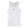 Givenchy Women's White Logo-plaque Cropped Ribbed Cotton-jersey Tank Top In White