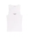 Givenchy Slim Tank Top With Logo Print In White
