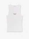 Givenchy Slim Tank Top With Logo Print In White