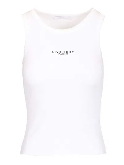 GIVENCHY COTTON TOP TOPS WHITE