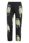 Givenchy Cotton Track-pants Featuring Graphic Print In Black