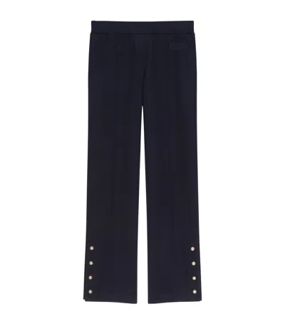 Givenchy Cotton Track Trousers In Blue