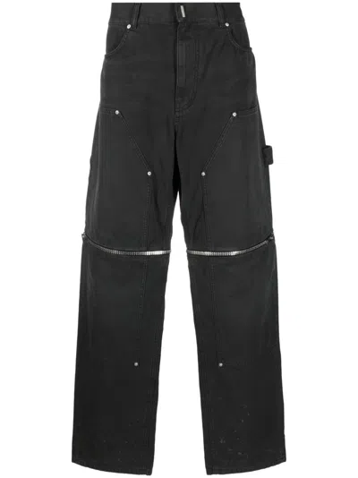 Givenchy Jeans With Zip In Black