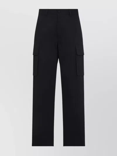 Givenchy Cotton Trousers With Cargo And Flap Pockets In Black