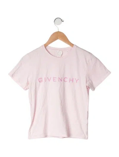 Pre-owned Givenchy Kids' Cotton T-shirt In Pink