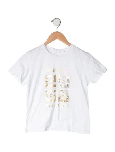 Pre-owned Givenchy Kids' Cotton T-shirt In White