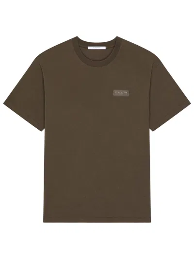 GIVENCHY COTTON T-SHIRT WITH GROS-GRAIN GIVENCHY PARIS