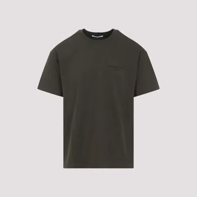 Givenchy Cotton T-shirt With Logo Print In Black