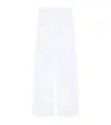 Givenchy White Pleated Cotton Trousers