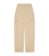 Givenchy Cargo Trousers With Belt Loops And Pockets In Neutral