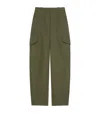 Givenchy Cotton-wool Cocoon Cargo Trousers In Green