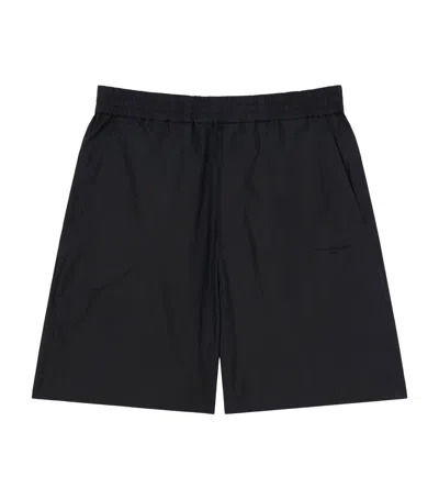 Givenchy Cotton-blend Elasticated Shorts In Black
