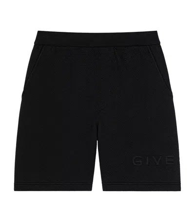 Givenchy Cotton-blend Logo Shorts In Black