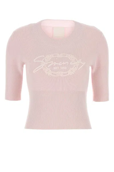 Givenchy Cotton-wool Knit Sweater In Pink