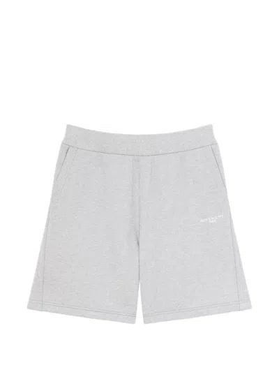 Givenchy Couture Seam Bermuda Shorts In Fleece In Grey