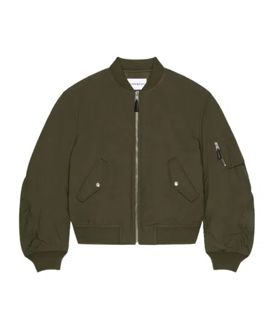 Givenchy Couture Seam Bomber Jacket In Brown