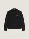 Givenchy Black Varsity Jacket With Bomber Collar And Logo Lettering On The Front In Cotton Man In Black
