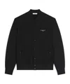 Givenchy Couture Seam Cardigan In Fleece Embroidered  Paris In Black