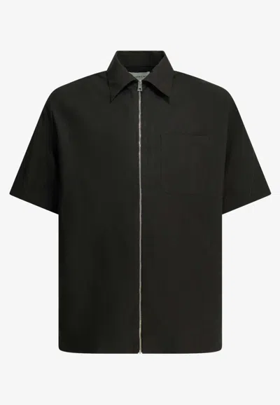 Givenchy Couture Seam Casual Shirt In Black
