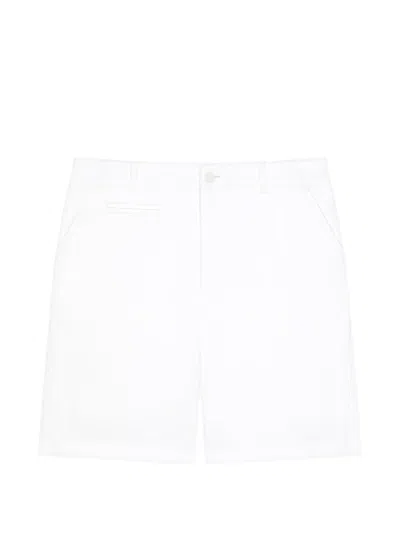 Givenchy Couture Seam Chino Bermuda Shorts In Cotton In White