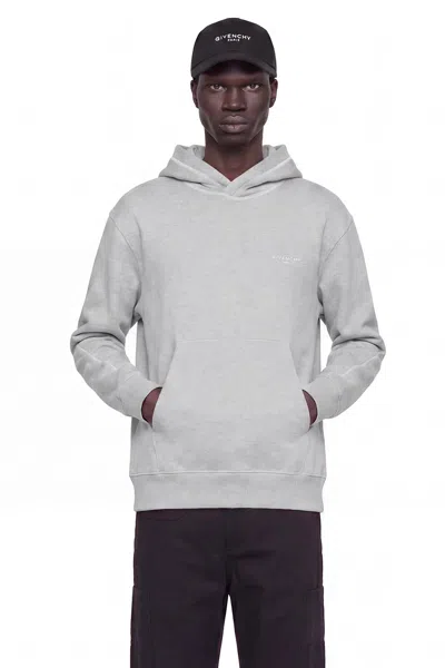 Givenchy Couture Seam Contrast Stitch Hoodie In Gray