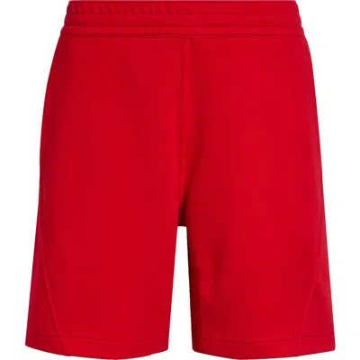 Givenchy Couture Seam Cotton Blend Shorts In Red