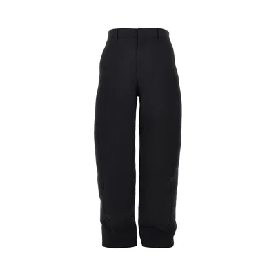 Givenchy Couture Seam Cotton Pants In Black