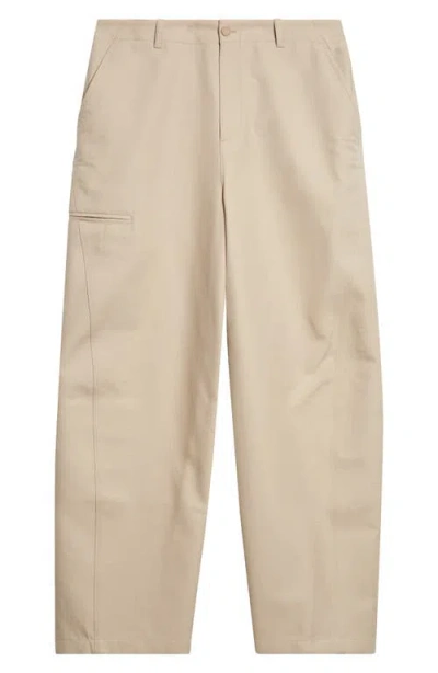 Givenchy Couture Seam Cotton Twill Workwear Pants In Neutral