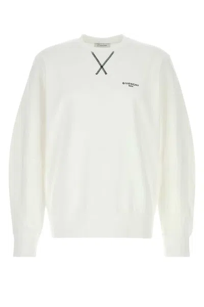 Givenchy Couture Seam Crew Neck Sweatshirt In White