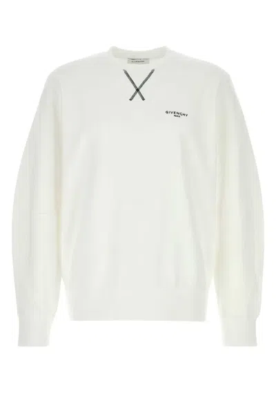 Givenchy Couture Seam Crew Neck Sweatshirt In White