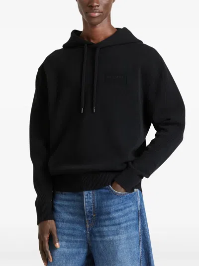 Givenchy Couture Seam Hoodie In Wool And Cashmere In Black